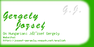 gergely jozsef business card